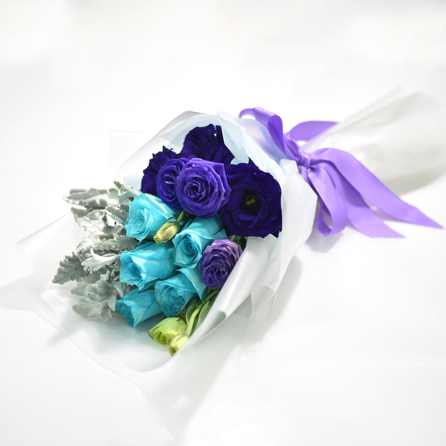 Blue Rose Eustoma Blossom Bunch