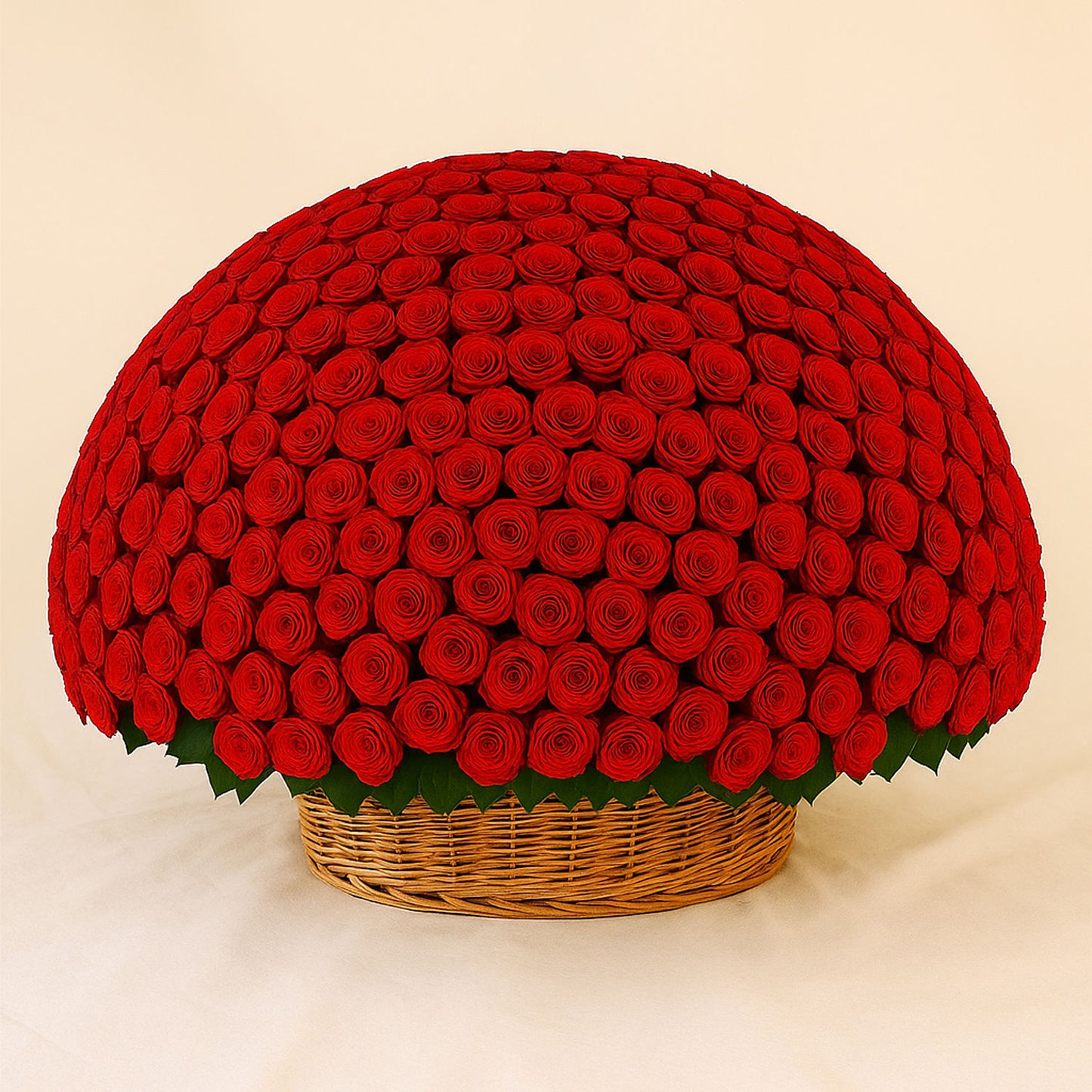 800 Red Roses Basket