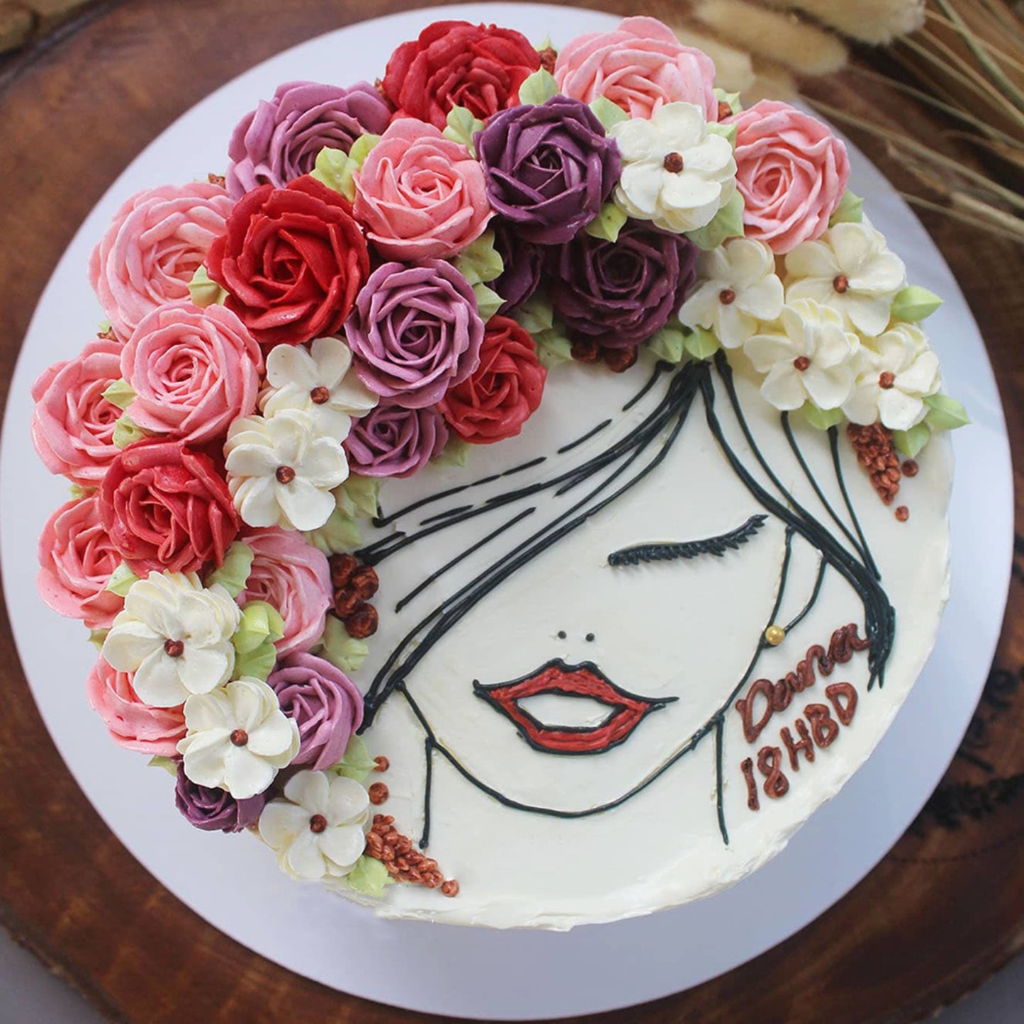 Blooming Lady Flower Cake