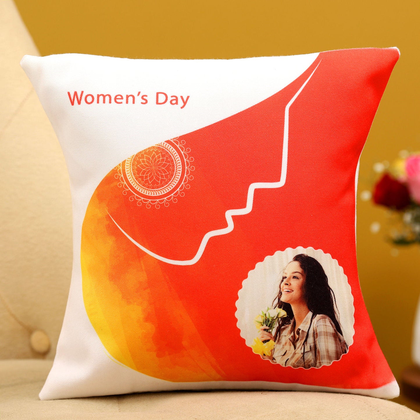Happy Womens Day Personalised Cushion