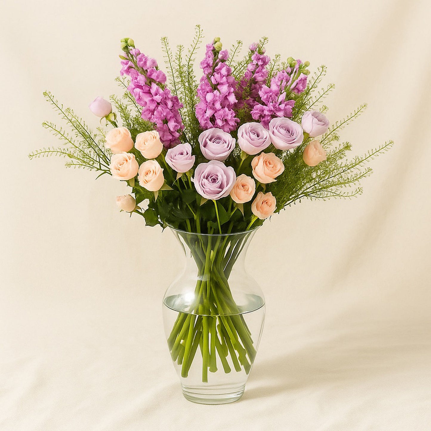 Pastels Floral Beauty In A Vase