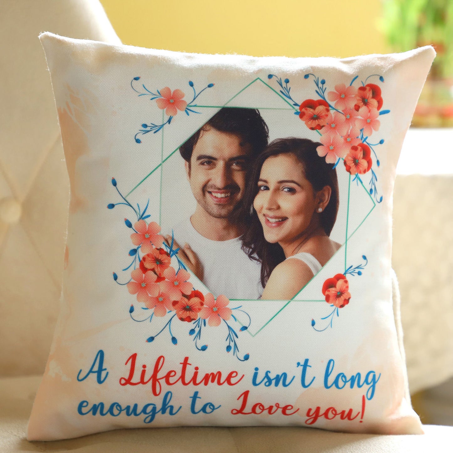 Personalised Lifetime Love Cushion