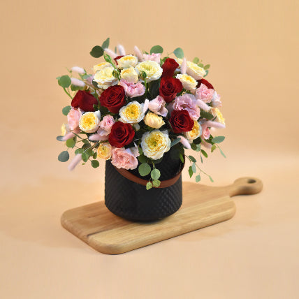 Refreshing Roses Designer Vase