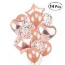 Rose Gold Confetti Balloons