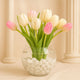 10 Tulips in Fish Bowl