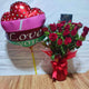 2dz Roses Vase with Balloon