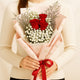 3 Red Roses Hand Bouquet
