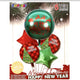 4D Christmas Balloon Set Green