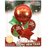 4D Christmas Balloon Set Red