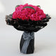 50 Dark Pink Roses Bouquet