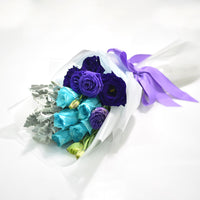 Blue Rose Eustoma Blossom Bunch
