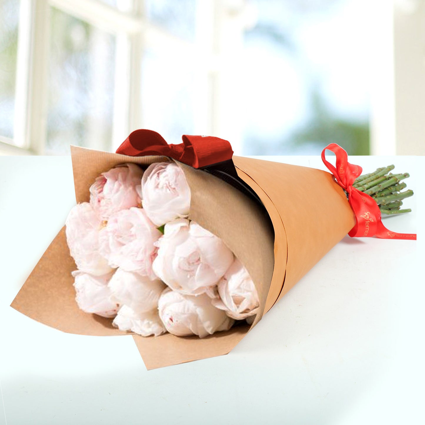 Light Pink Peonies Bouquet
