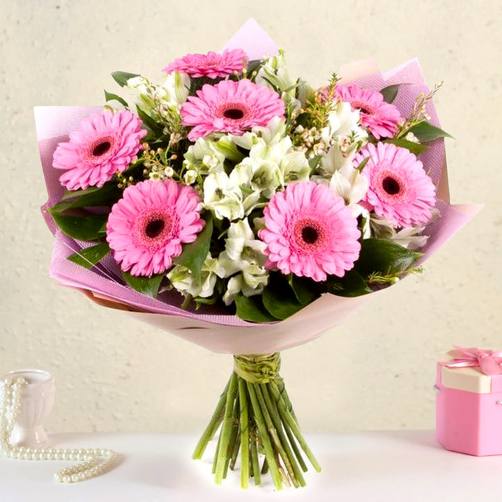 Serene Gerberas And Alstroemeria Bouquet
