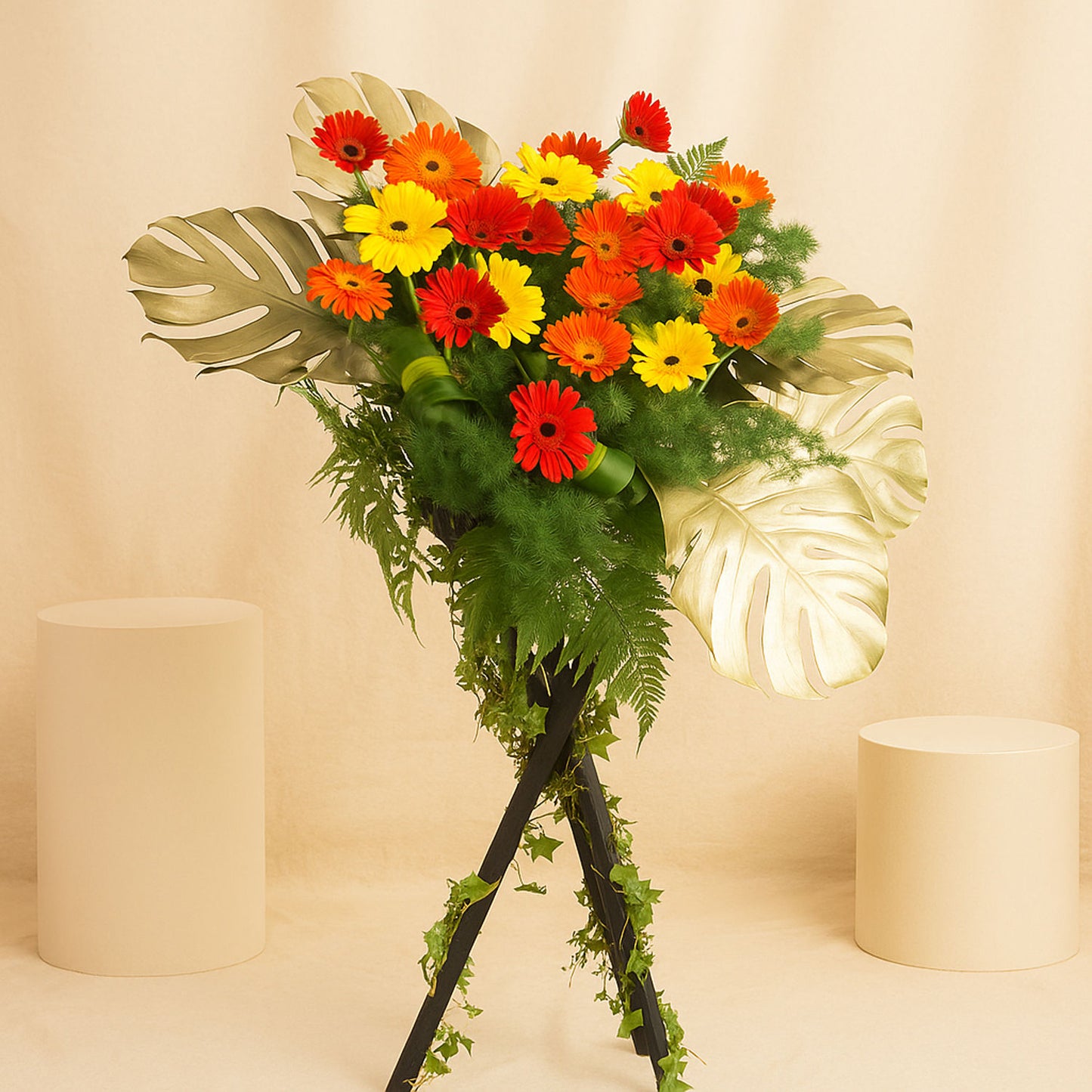 Auspicious Congratulatory Flower Stand