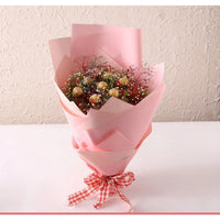 Beautifully Wrapped Pink Rocher Bouquet