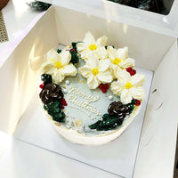 Christmas Flowers Cake