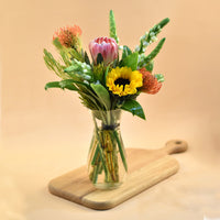 Delightful Flowers Oval Shaped Vase