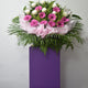 Gerberas N White Ball Mums Flower Stand