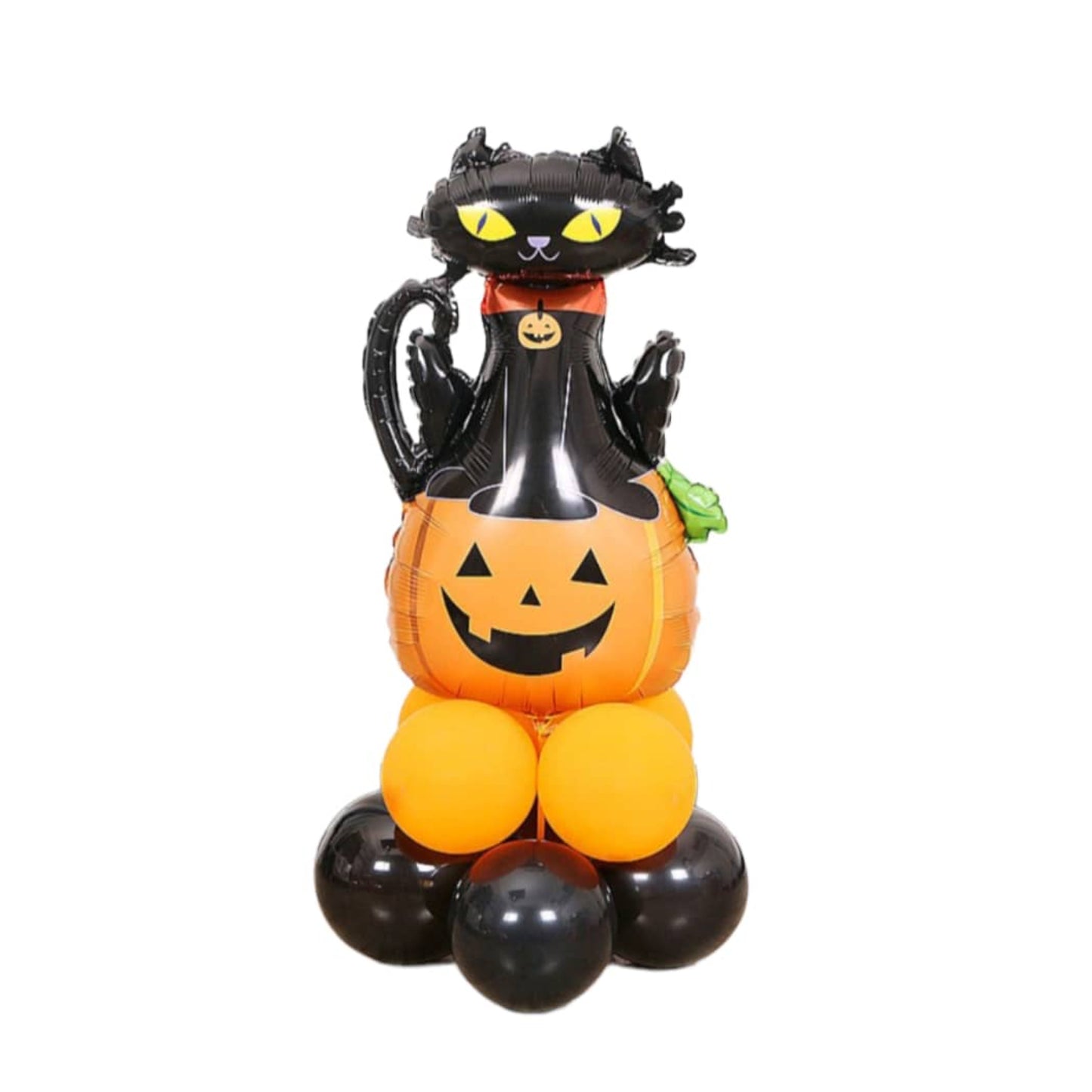 Giant Halloween Pumpkin Black Cat Balloon