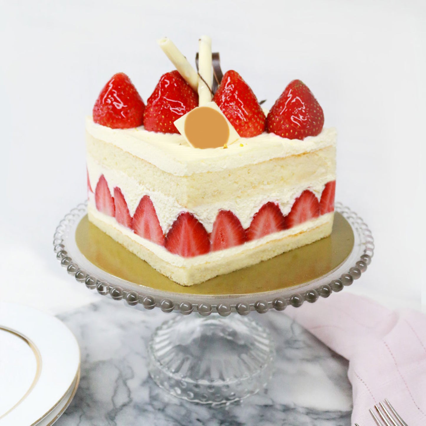Heavenly Strawberry Cake
