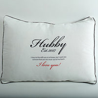 Hubby Love Personalized Cushion