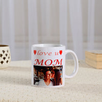 Love U Mom Personalised Picture Mug