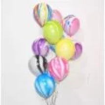 Marble Design Balloons 10 Pcs