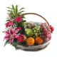 Mixed Fruits & Flowers Basket