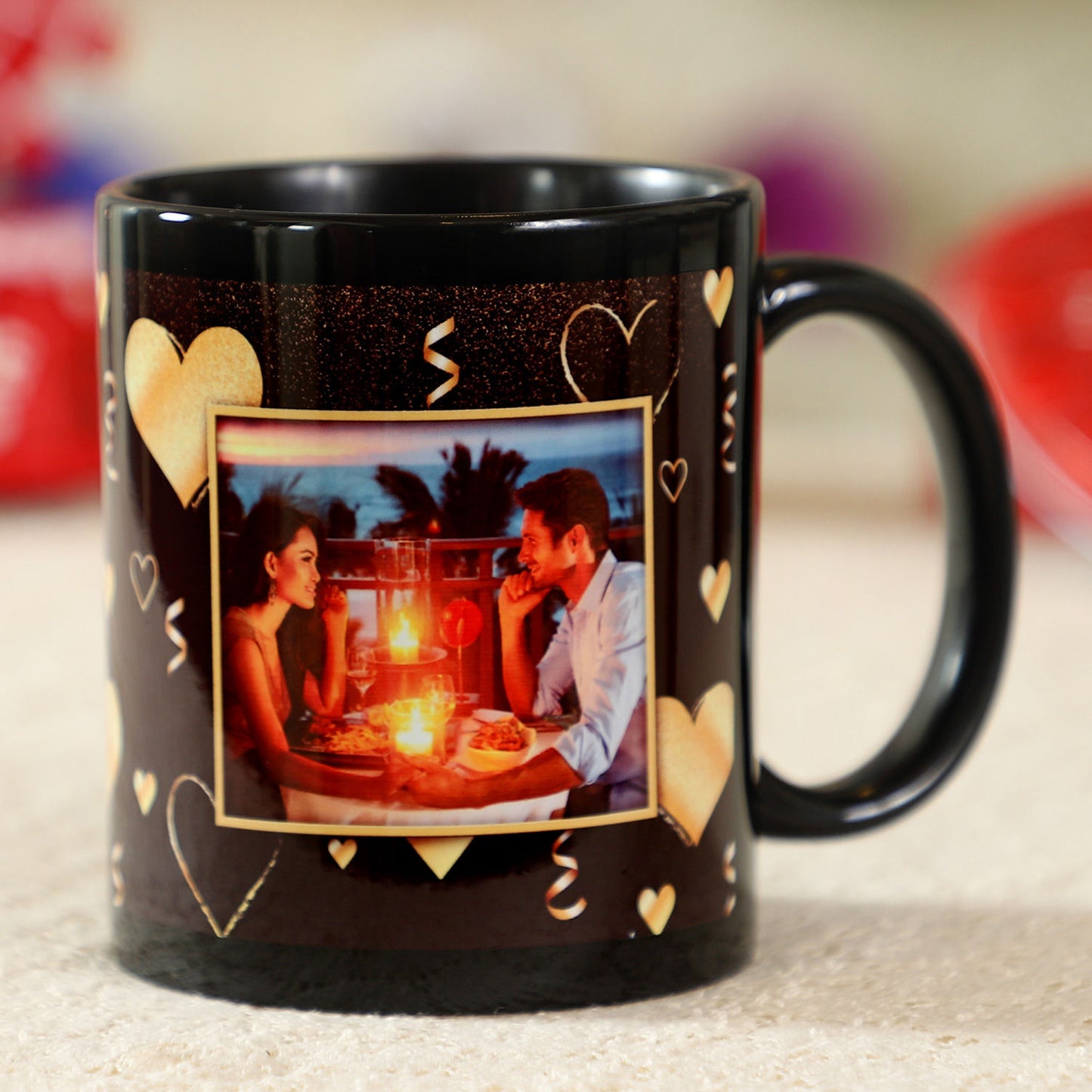 Personalised Gorgeous Black Mug