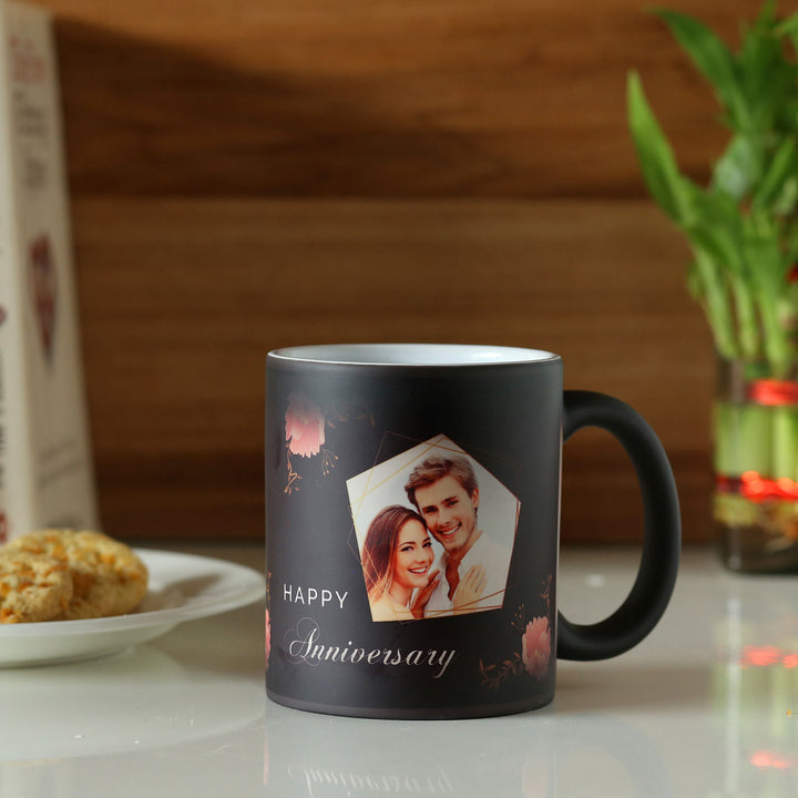 Personalised Happy Anniversary Magic Mug