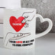 Personalised Heart Ceramic Mug