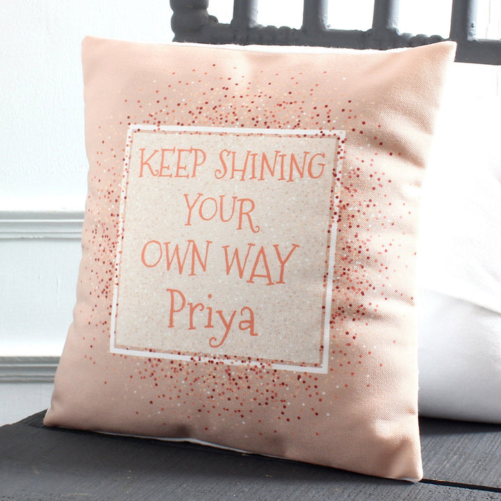 Personalised Inspirational Cushion