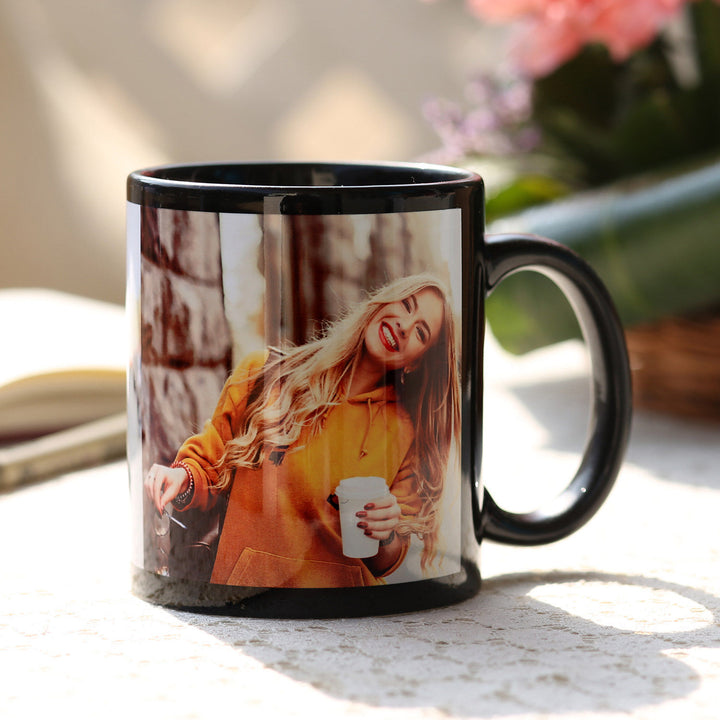 Personalised Love Black Ceramic Mug