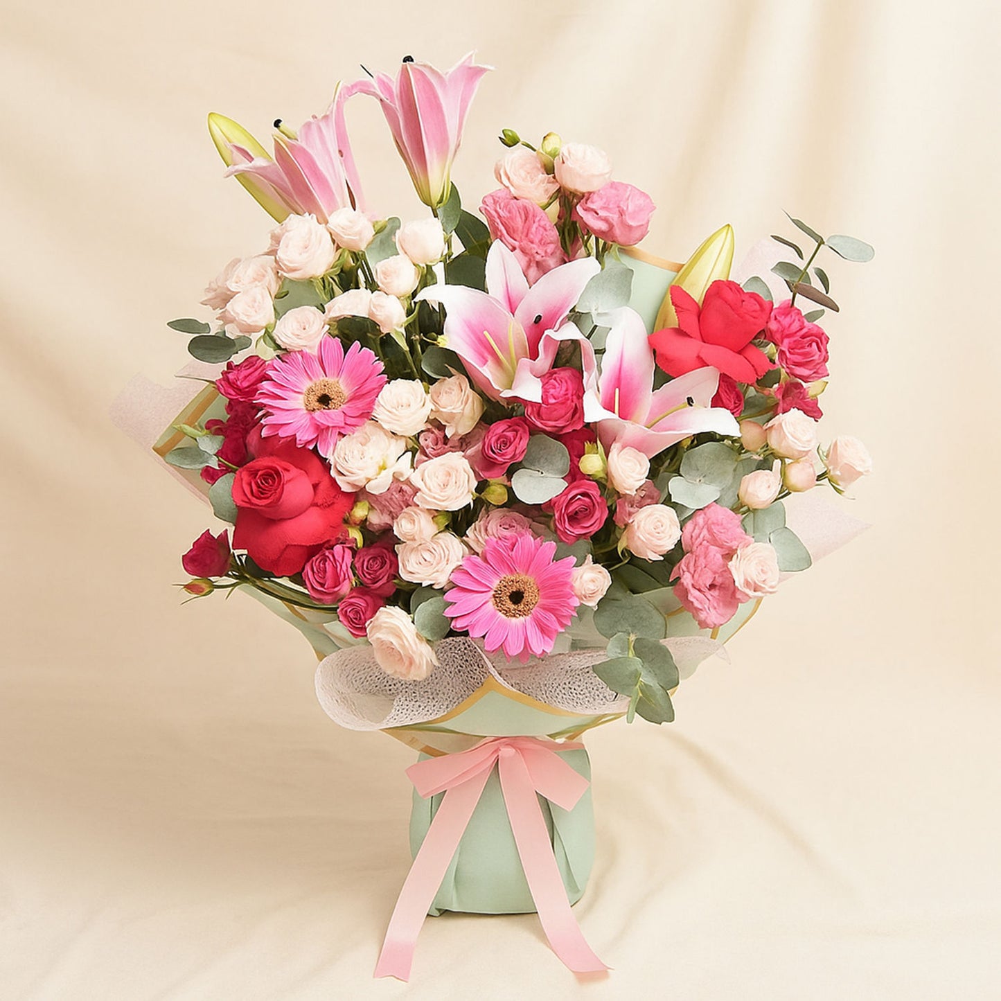 Pink Beauty Mix Flower Grand Bouquet
