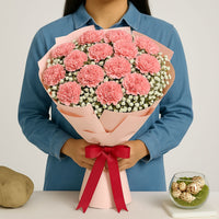 Pink Carnation Elegance Bouquet