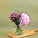 Pink Hydrangea Cylindrical Vase