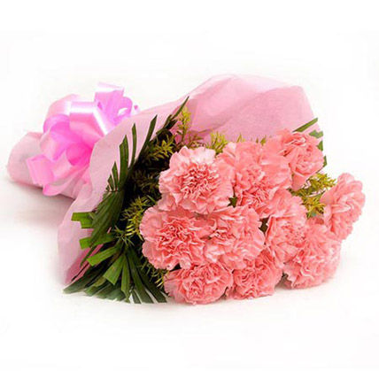 Pretty Pink Carnations Bouquet