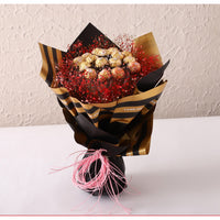 Rocher N Gypsophila Beautifully Tied Bouquet