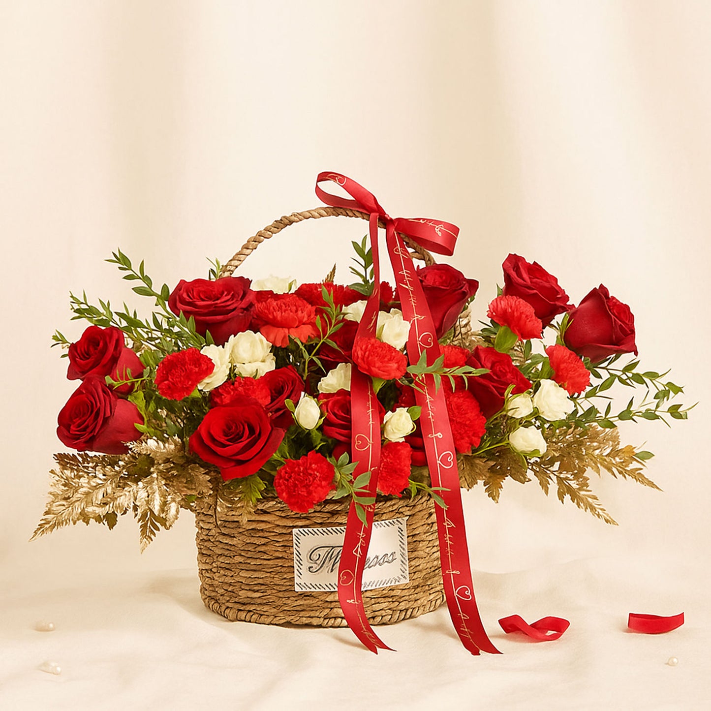 Romantic Rose Basket
