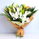 White Sweet Lilies Bouquet